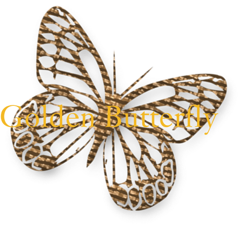 Cute Gold Butterfly Aluminum License Plate - Cute Gold Butterfly Shower Curtain (690x700), Png Download