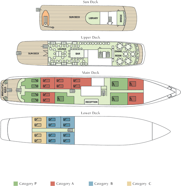 Callisto Deck Plan - Ms Callisto (620x659), Png Download