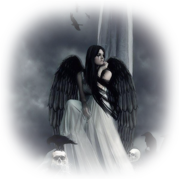 "black Angel" ◘ ◘ ◘ - Black Angel Gothic (600x600), Png Download