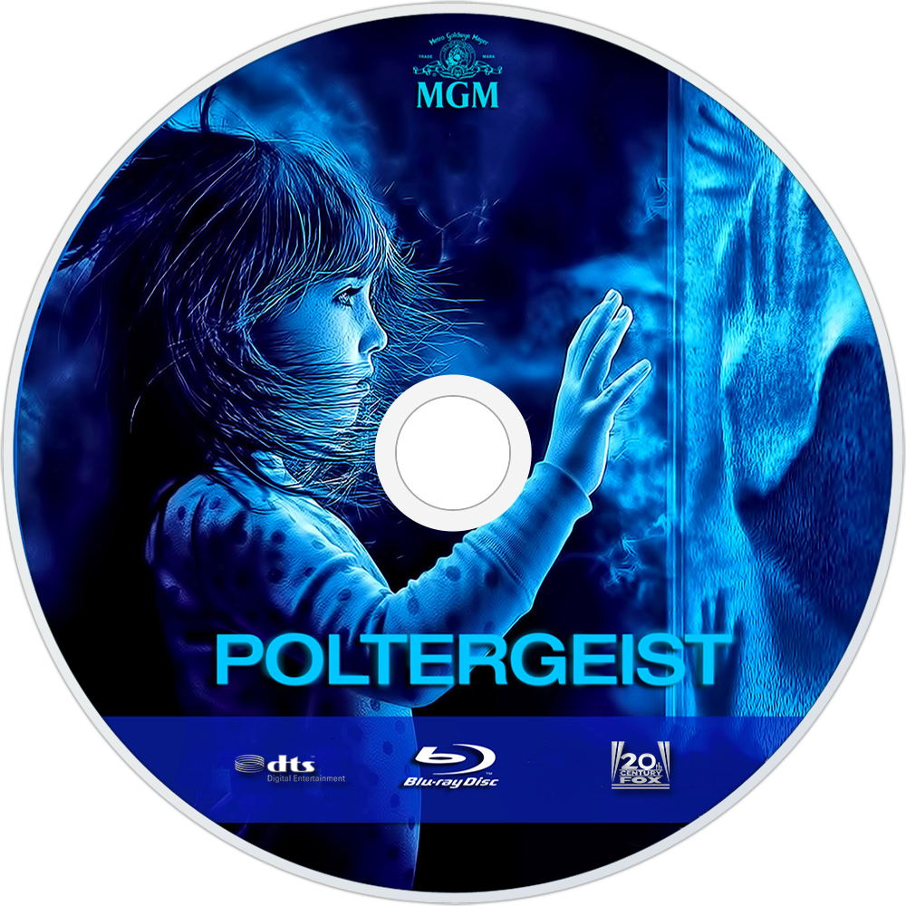 Poltergeist Bluray Disc Image - Poltergeist Blu Ray Label (1000x1000), Png Download