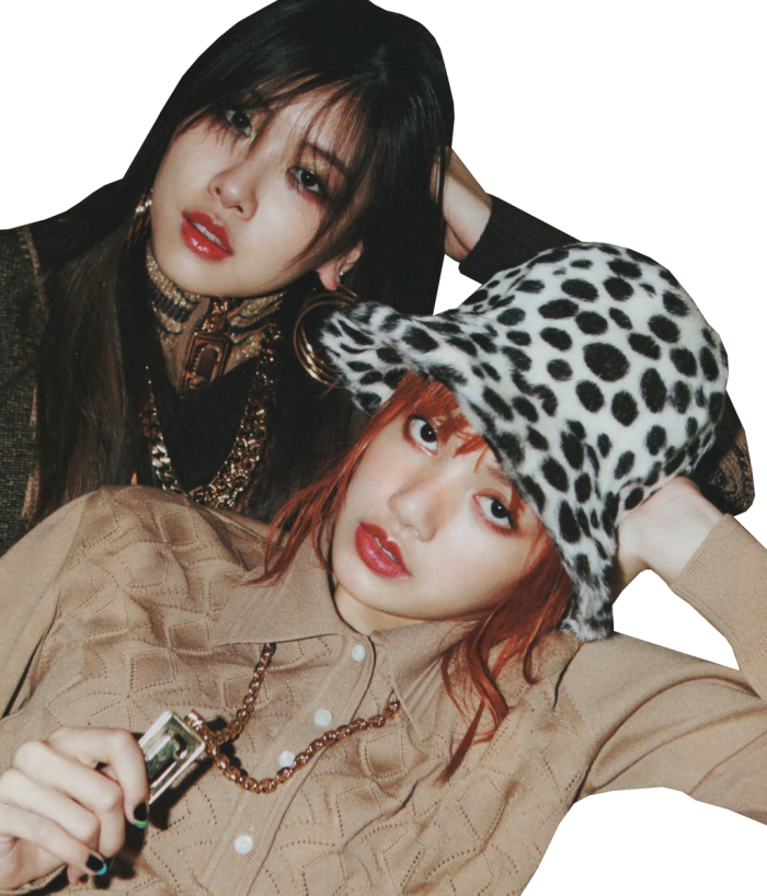 #blackpink #blackpink Джису #blackpink Лиса #blackpink - Rose And Lisa Nylon Japan (700x818), Png Download