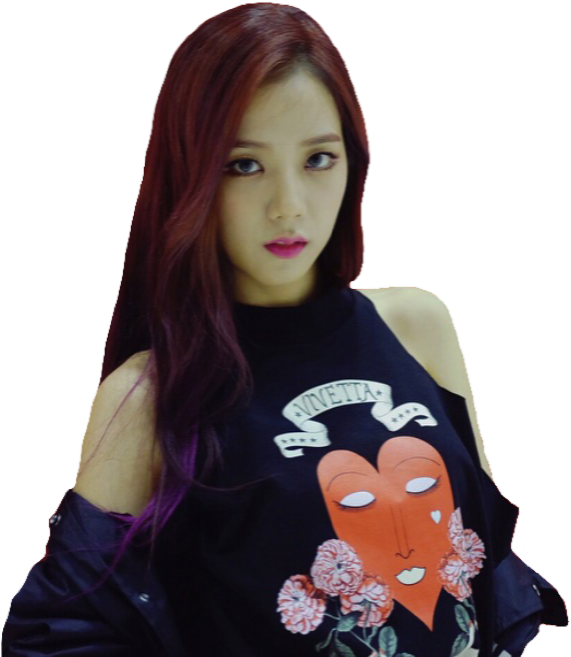 Png Blackpink Jisoo Kpopfreetoedit - Jisoo Y Jungkook (654x697), Png Download