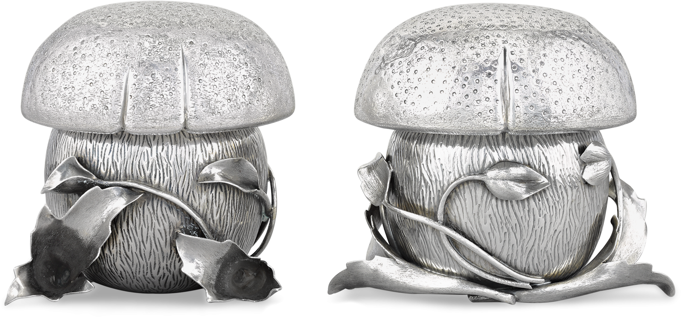 Buccellati Silver Mushroom Condiment Jars - Agaricus (2500x2000), Png Download