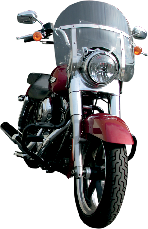 Lindby Black 1 1/4" Front Motorcycle Highway Bar 12-16 - Lindby Custom Black Multibar (black) (624x960), Png Download