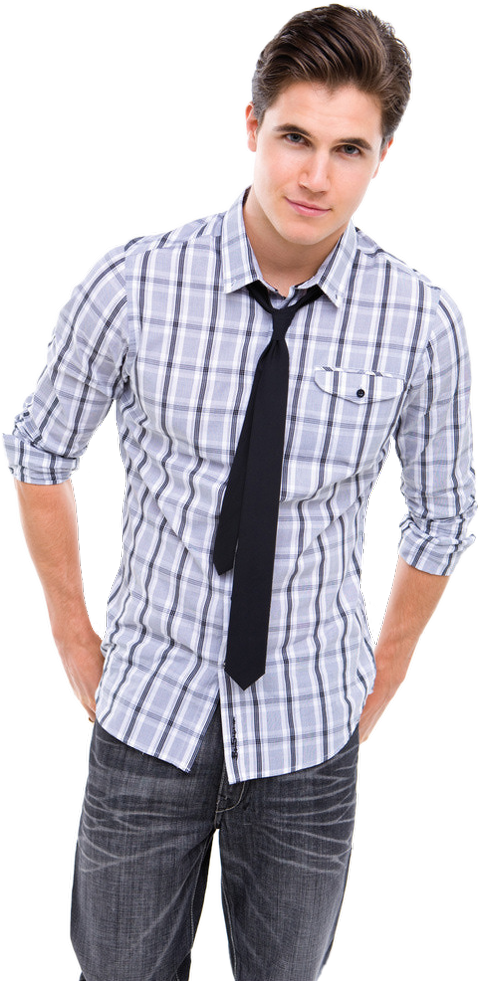 Robbie Amell True Jackson (480x981), Png Download