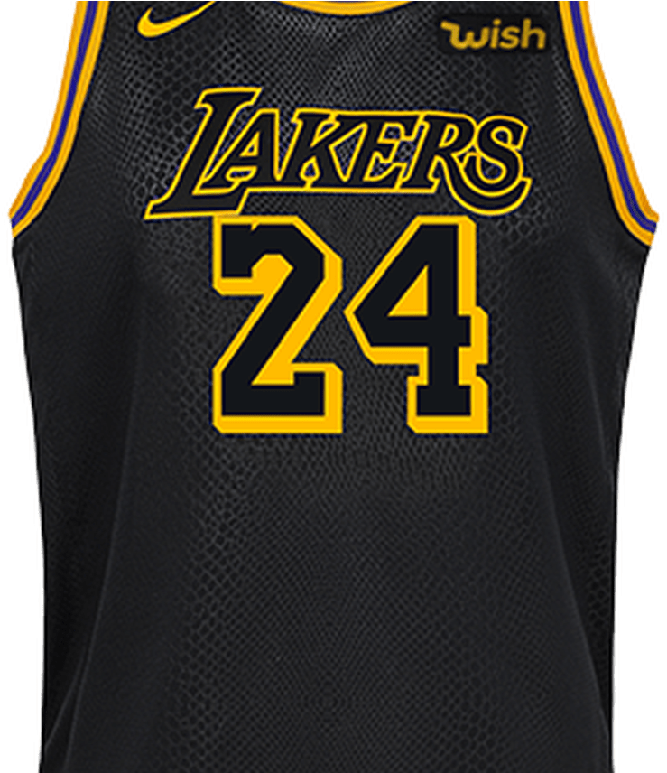 Kobe Bryant Youth City Edition Swingman Jersey Lakers - Lakers Jersey Kobe (1368x855), Png Download