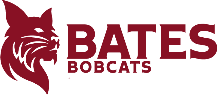 Powered By Northeast Sports Network Bates Logo - Bates College Football Logo (841x371), Png Download