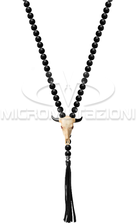 Matte Onyx Rosary Necklace W - Necklace (750x750), Png Download