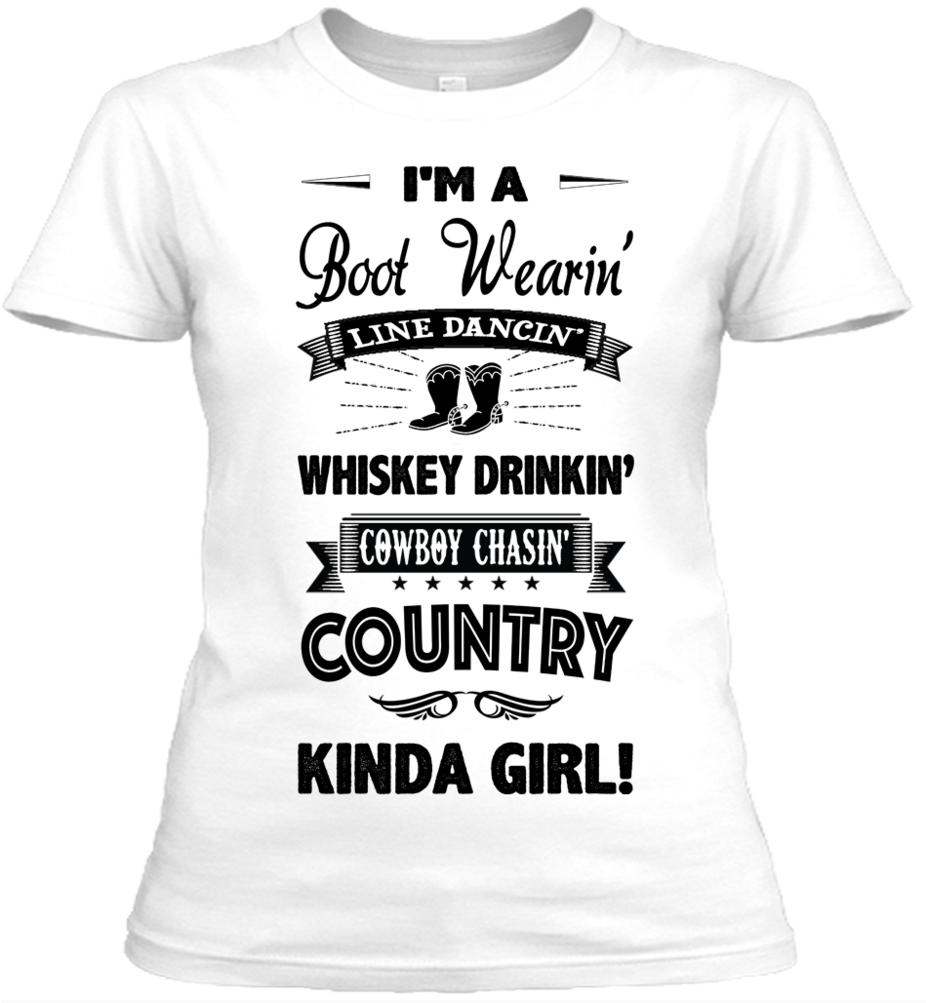 Country Girl V Neck T Shirts - Breast Cancer Awareness T-shirts (925x1024), Png Download