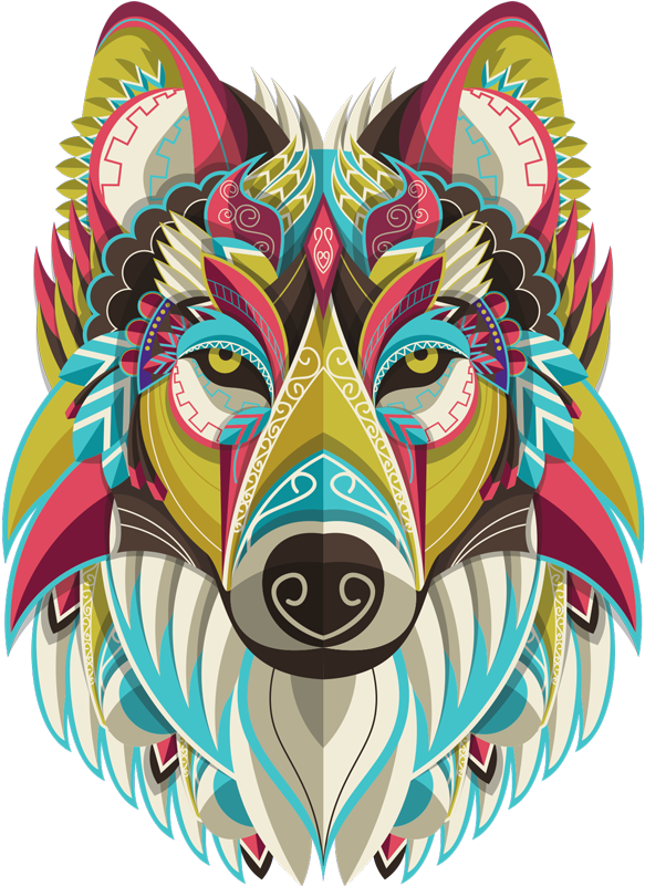 Wall Colour - Wolf (604x800), Png Download