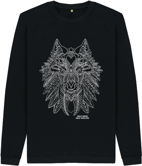 Tribal Wolf Sweater - Sweater (640x674), Png Download