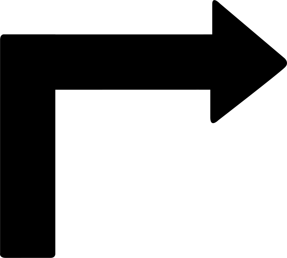 Turn Right Arrow Comments - Turn Right Arrow Icon Png (980x880), Png Download