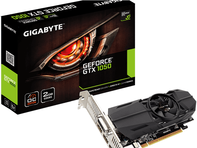Gigabyte Introduces Half Height Gtx 1050 And Ti Graphic - Gigabyte Windforce Gtx 1050 Ti (720x480), Png Download