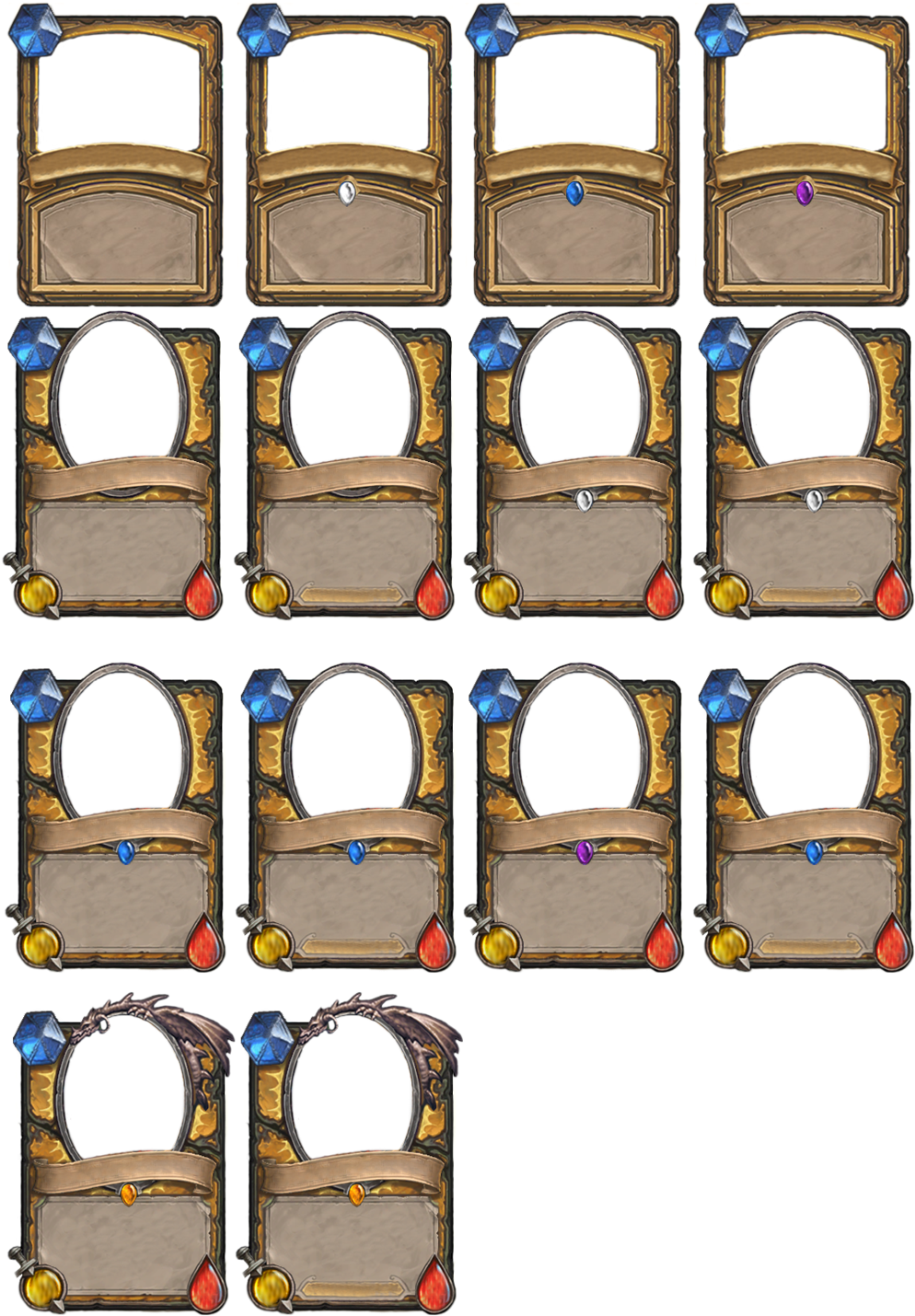 Hearthstone Empty Cards (994x1430), Png Download