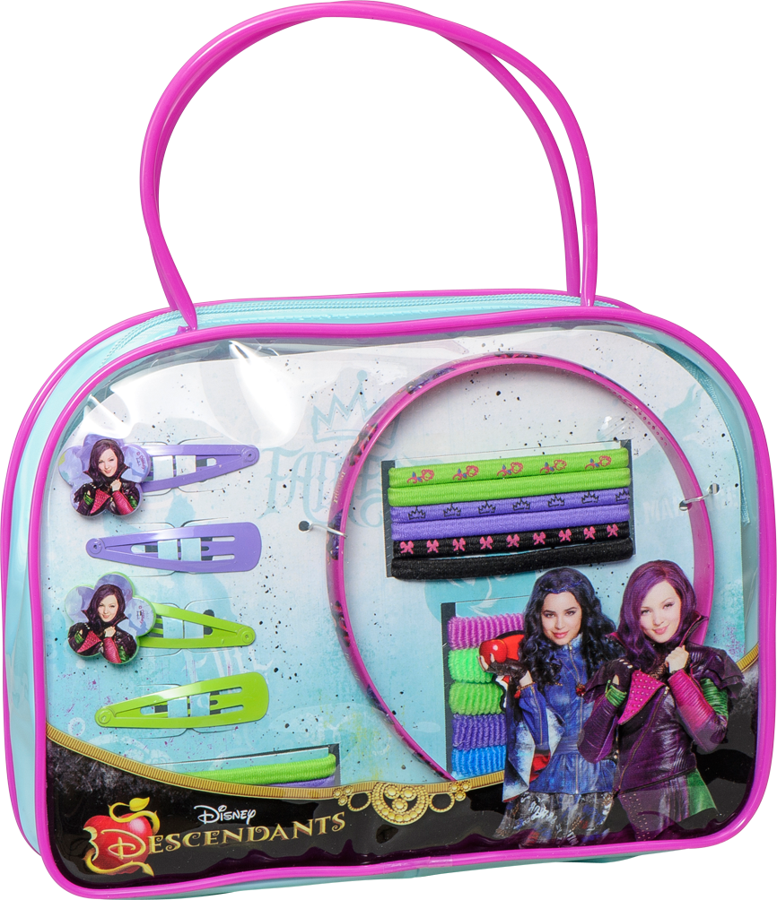 Descendants Hair Access 20pcs, , Large - Pull String Disney Descendants Pinata Birthday Party (866x1004), Png Download