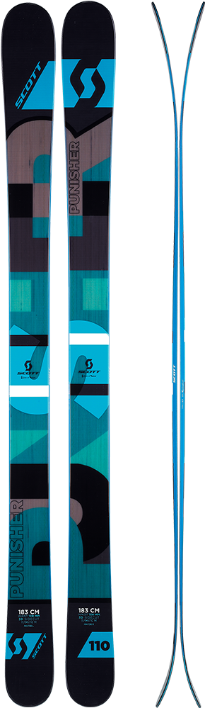 Scott Sports Punisher 110 Skis - Scott Punisher 110 2016 All Mountain Skis (1000x1000), Png Download
