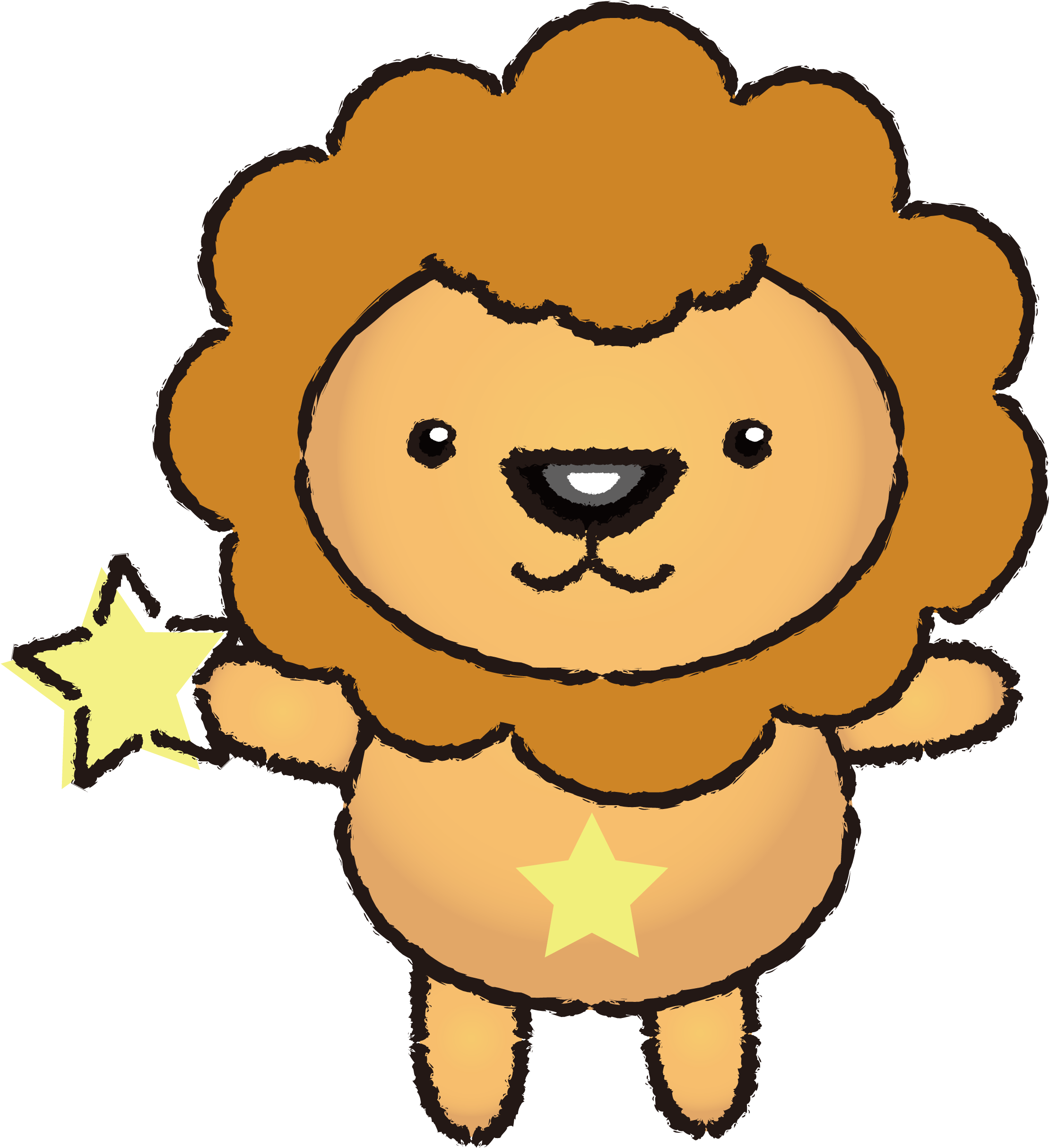 Lion Cartoon Transprent Png - Leo (2500x2500), Png Download