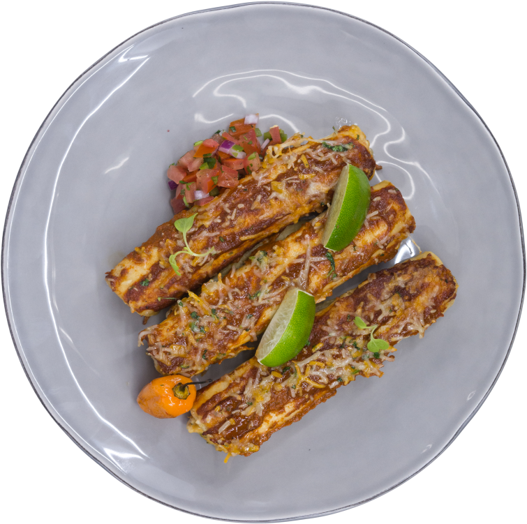 Chicken Enchiladas1 - Okra (777x800), Png Download