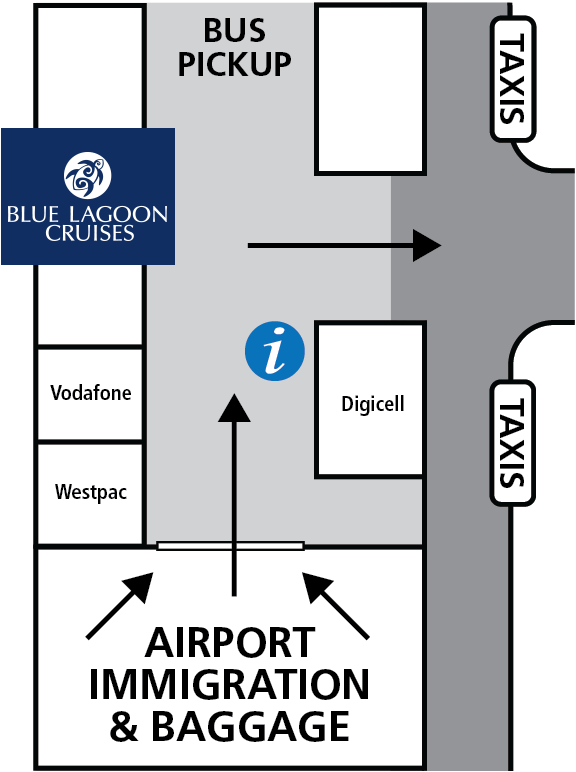 Blue Lagoon Cruises Airport Office - Diagram (596x843), Png Download