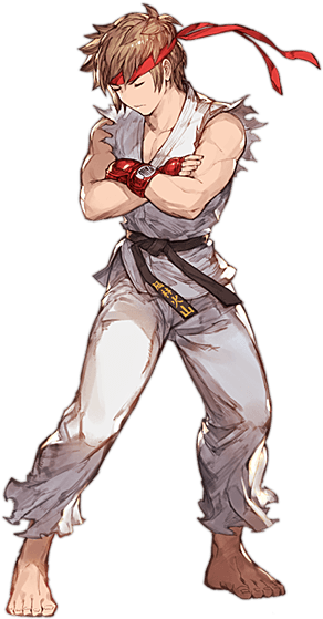 ストリートファイター衣装 男 Street Fighter Hadouken, Ryu Street - Granblue Fantasy Gran Skin (480x705), Png Download