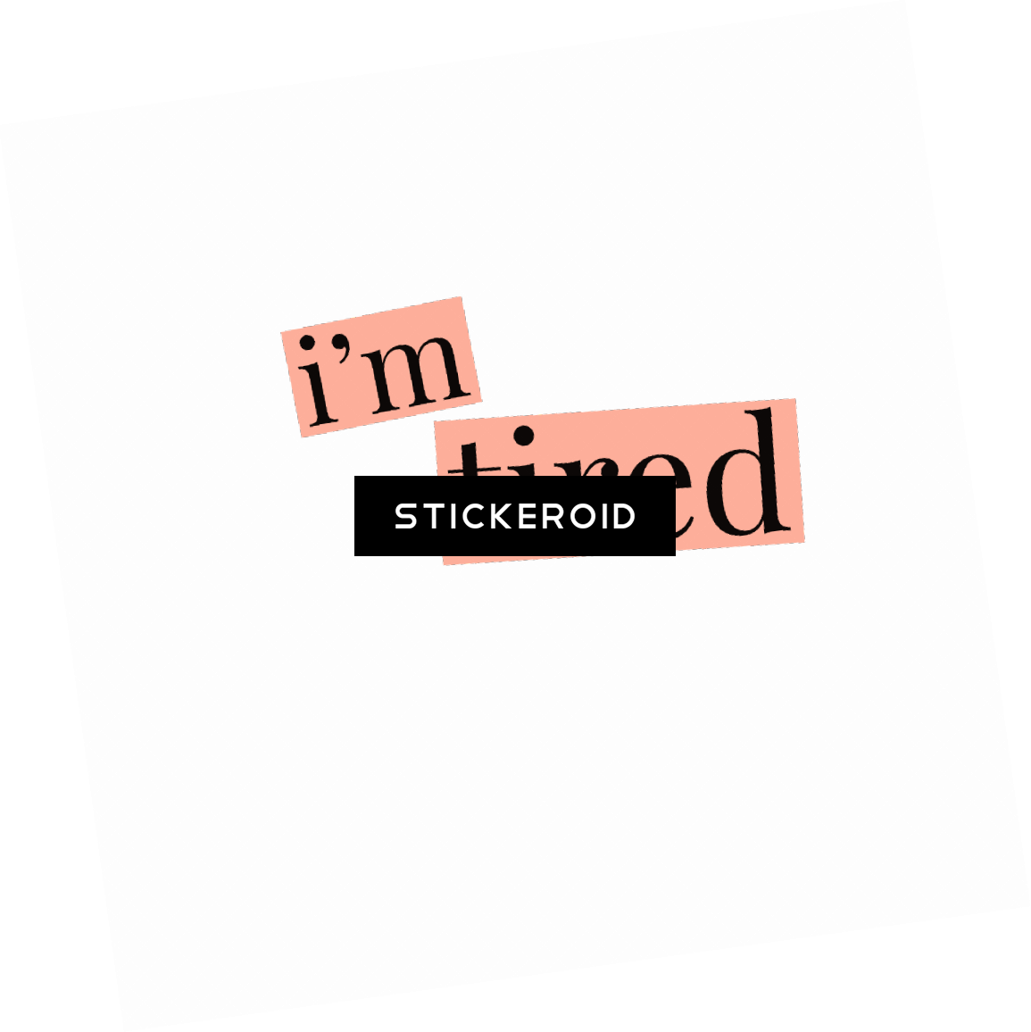 I'm Tired - Peach (1155x1156), Png Download