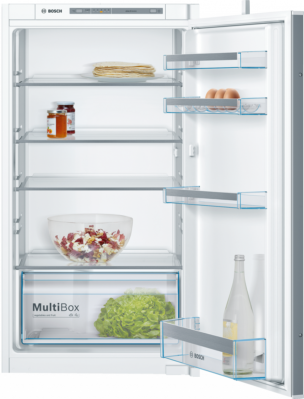 Intergrated Larder Fridge Unique Cookology Cbulf600 - Bosch Kir31vs30g Integrated Tall Fridge, White (1024x1341), Png Download