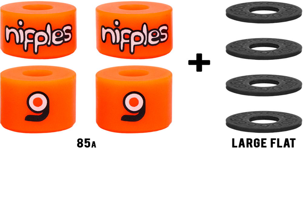 Orangatang Nipples Longboard Skateboard Bushings Pack - Orangatang Nipples Bushings (1000x1000), Png Download