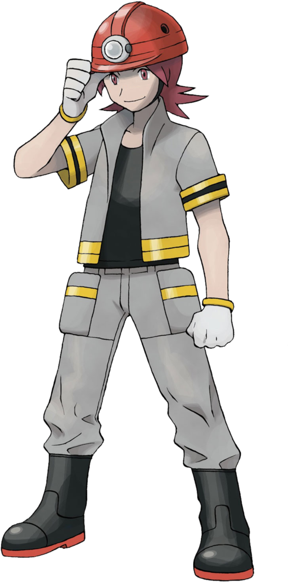 I'm On A Roall Today - Pokemon Gym Leaders Roark (640x1200), Png Download