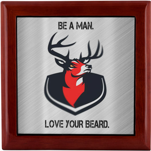 Love Your Beard Wooden Gift Box The Huntsman's Apothecary (600x600), Png Download