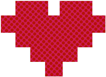 Png Overlay Edit Tumblr Sticker Heart Pixel - 8 Bit Heart Vectors (900x800), Png Download
