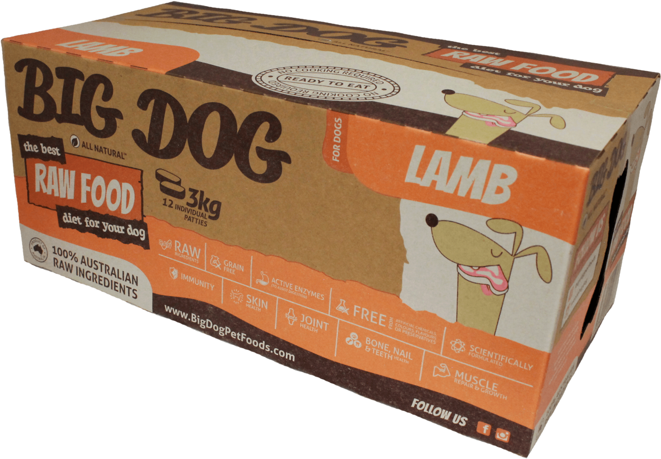 Big Dog Frozen Raw Food For All Dogs - Kangaroo 3kg (1600x1067), Png Download