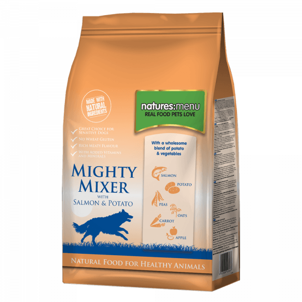 Mighty Mixer Biscuit With Salmon & Potatoes - Natures Menu Mighty Mixer Salmon & Potato Adult (600x600), Png Download