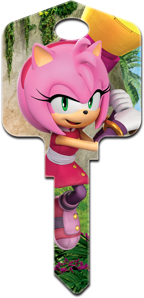 Sega Sonic Boom Amy House Key - Amy House Do Sonic (500x1000), Png Download