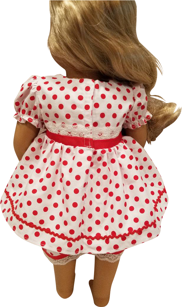 Playful Polka Dot Sleeping Bag Camping Set Fits American (810x1080), Png Download