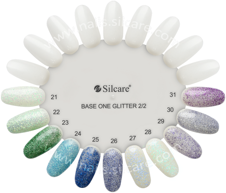 Silcare Gel Base One Glitter Chart Silcare Gel Base - Vlachs In Serbia Flag (800x678), Png Download