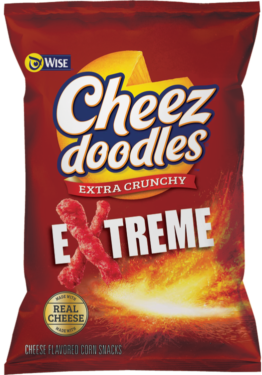 Wise Cheez Doodles Extra Crunchy Extreme Cheese Flavored - Cheez Doodles (525x750), Png Download