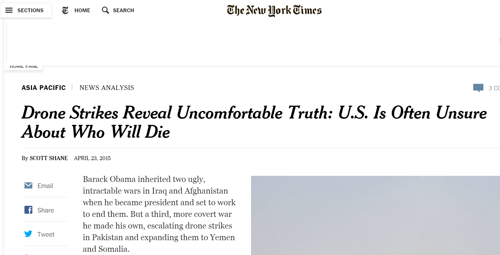 This “uncomfortable Truth” Has Been Obvious For So - New York Times (1717x876), Png Download