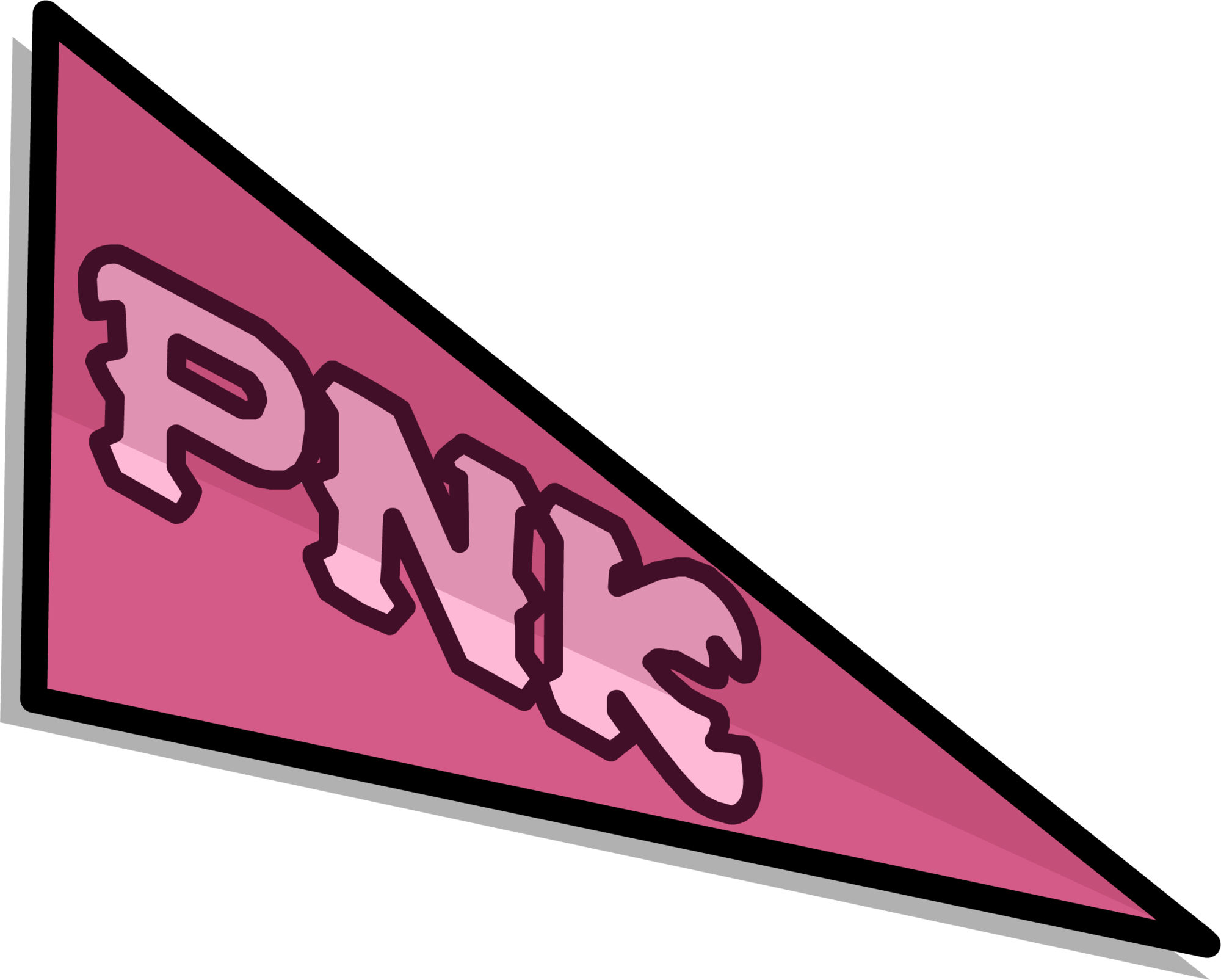 Pnk Pennant Sprite 003 (2000x1605), Png Download
