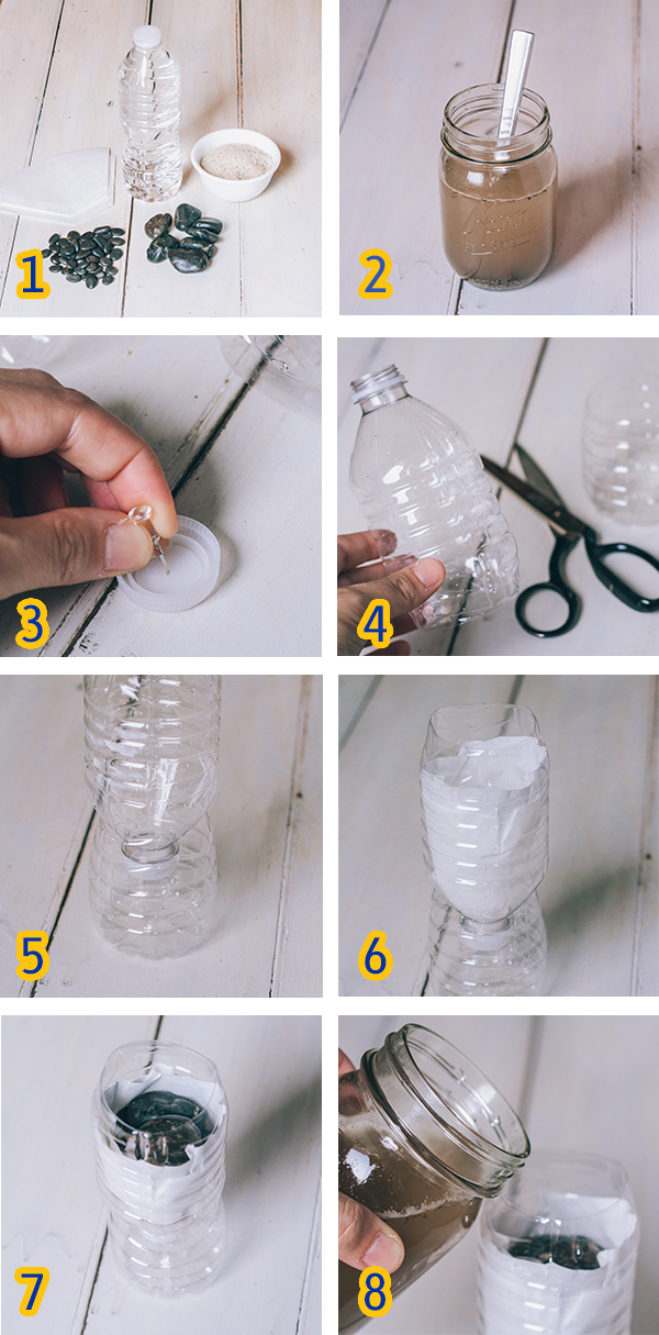 Make Your Own Mini Water Filter To See Dirty Water - Craft (600x1215), Png Download