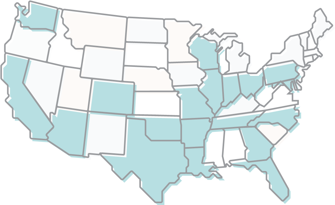 Kendra Scott Kendra Care Locations Us Map - Presidential Election 2016 By County (1111x698), Png Download