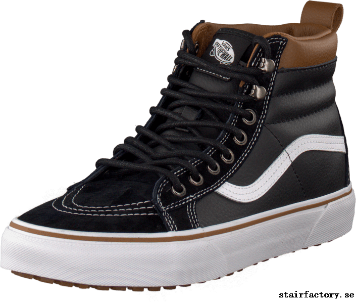 Att Köpa Nya Svart Nike U Sk8-hi Mte Black True White - Shoe (705x597), Png Download