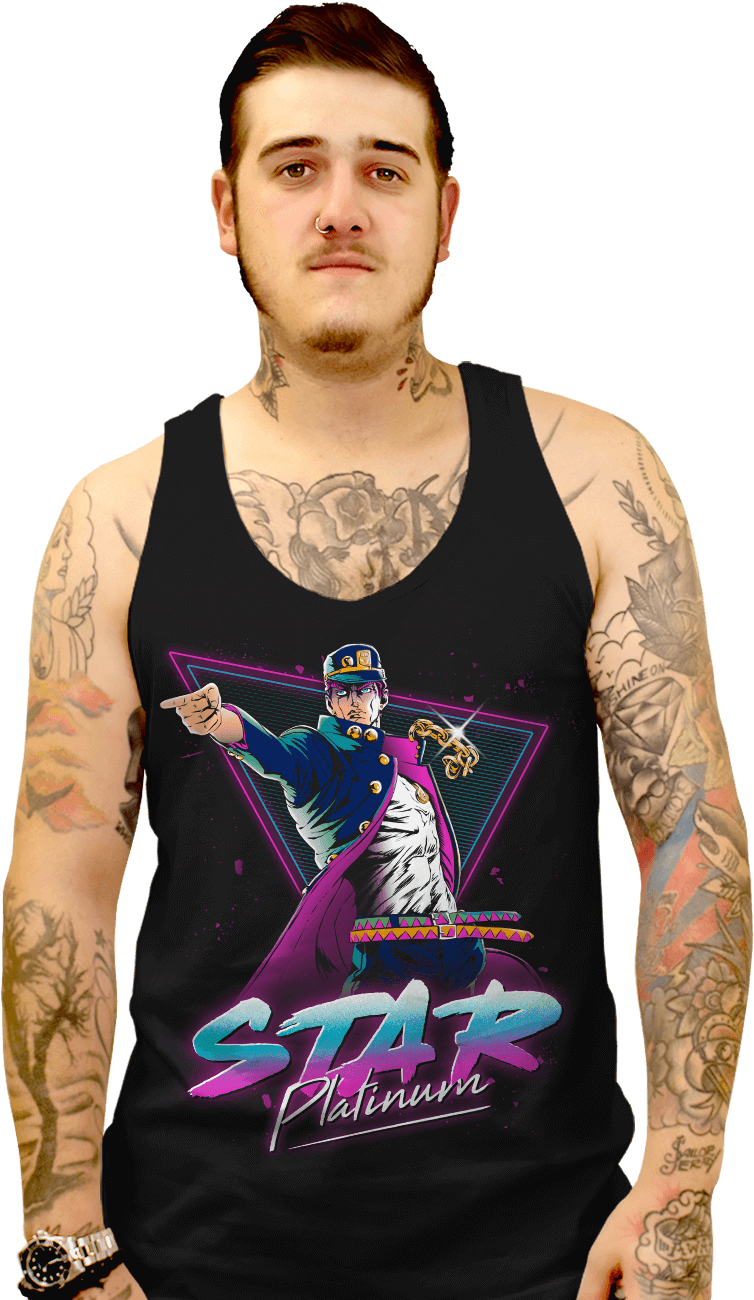 Star Platinum - Active Tank (900x1322), Png Download