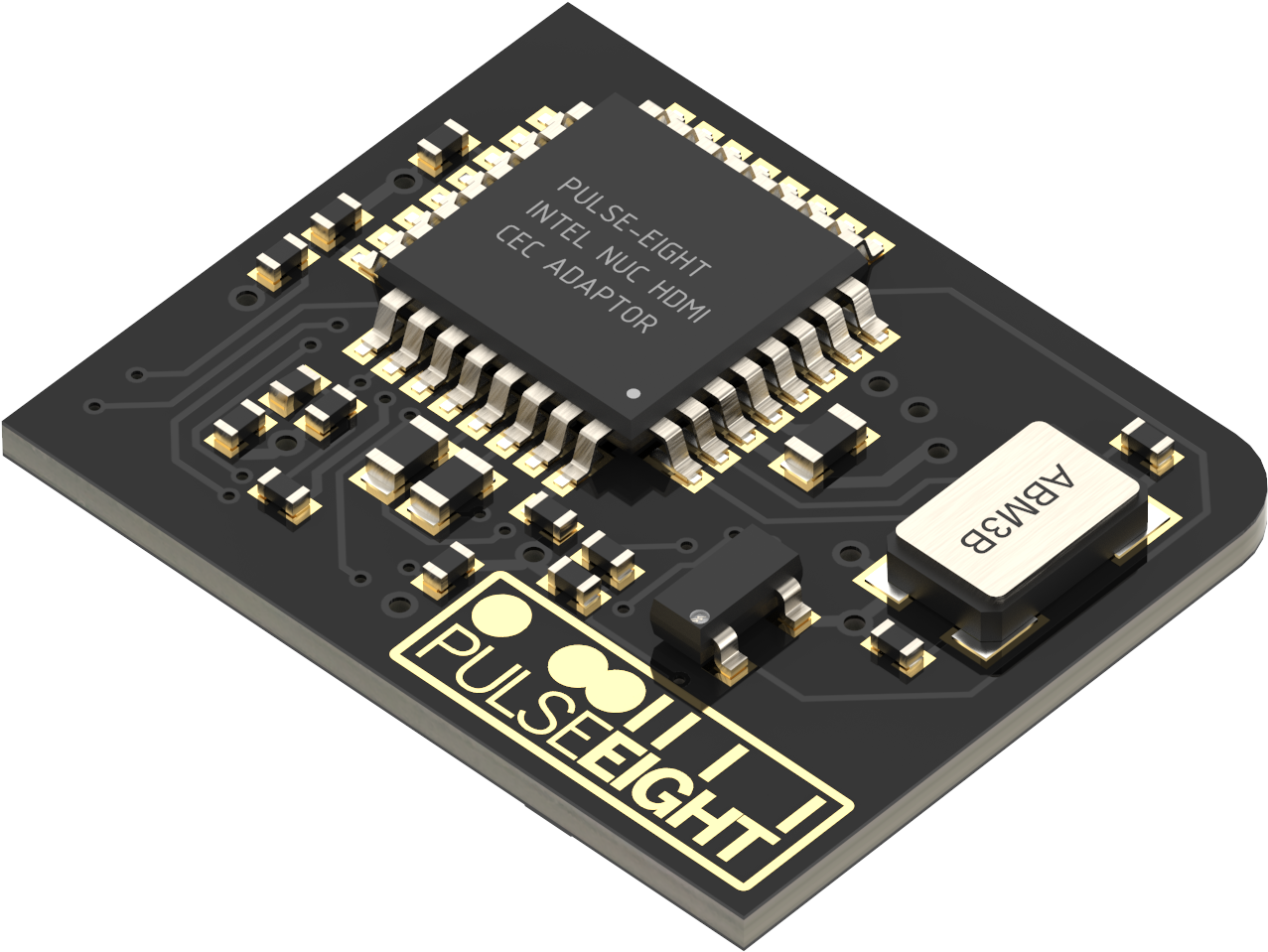 Hades Canyon Nuc - Electronic Component (4500x2023), Png Download