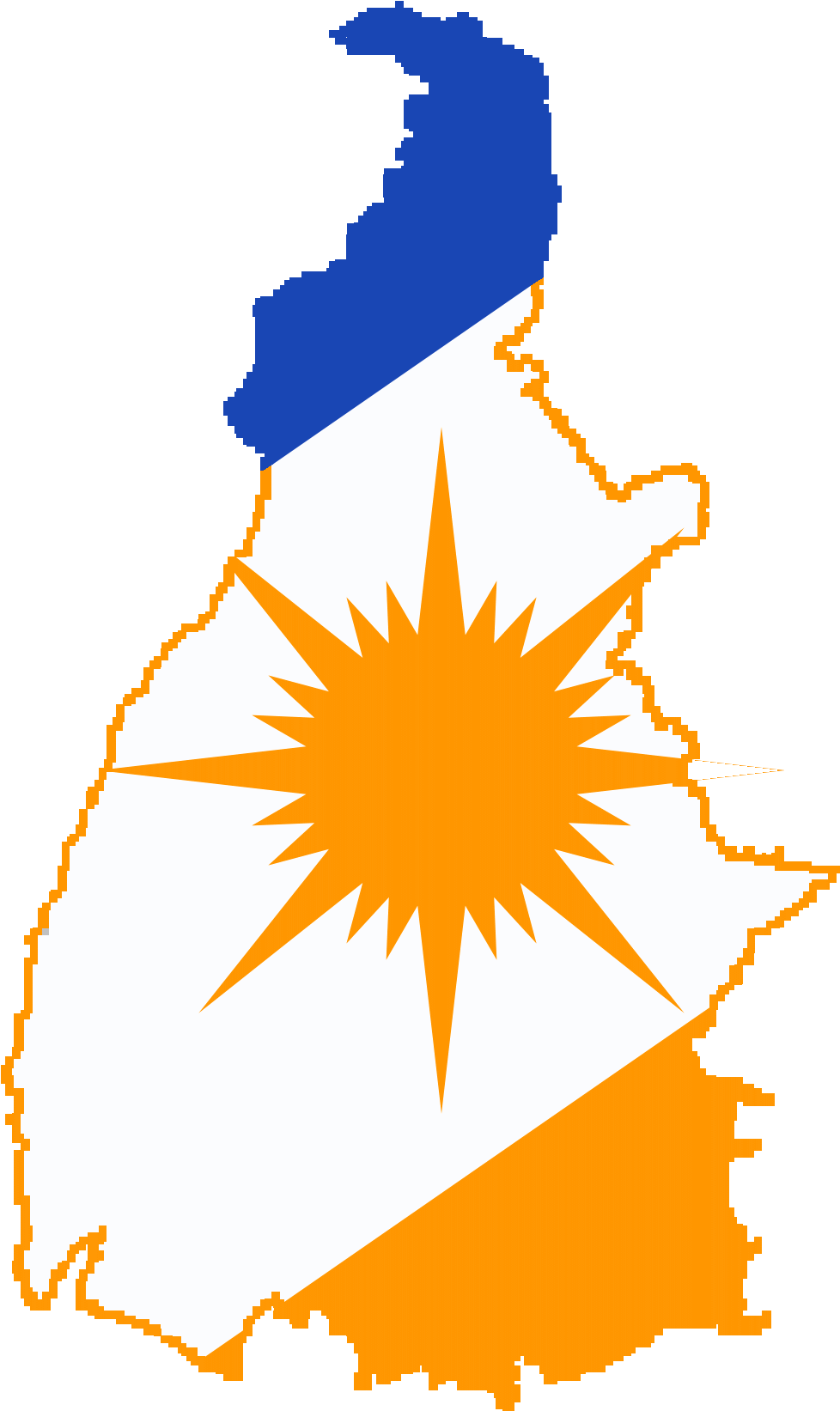 Flag-map Of Tocantins (1072x1740), Png Download