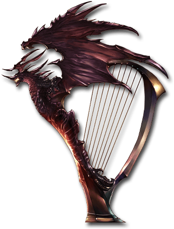 Bahamut Harp (640x554), Png Download