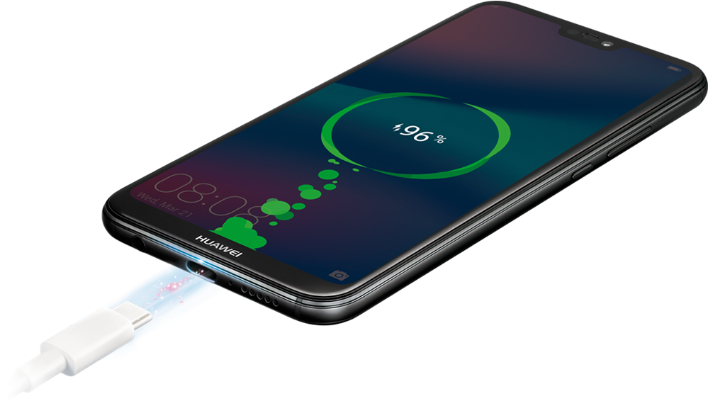 Huawei Nova 3e Usb C Fast Charging (1024x566), Png Download