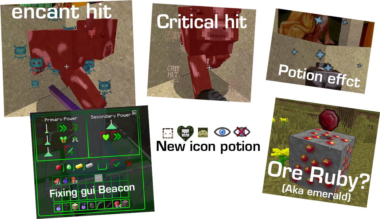 [ Img] - Minecraft Texture Pack Potion Icons (1280x720), Png Download