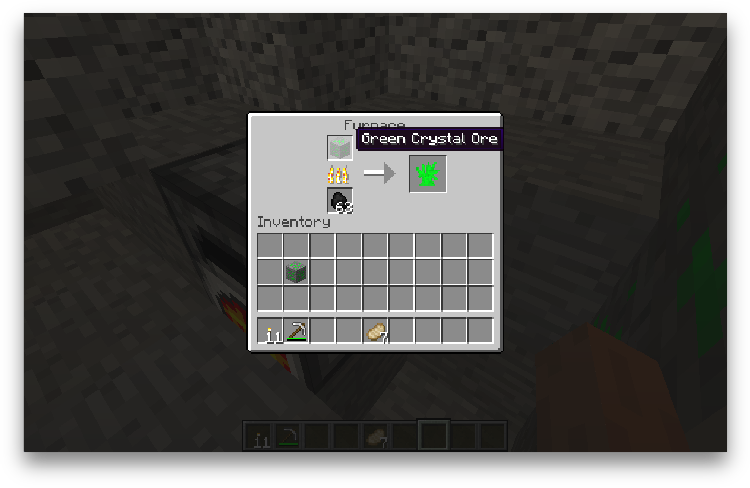Green Crystal Smelting - Minecraft Crafting (1552x1012), Png Download