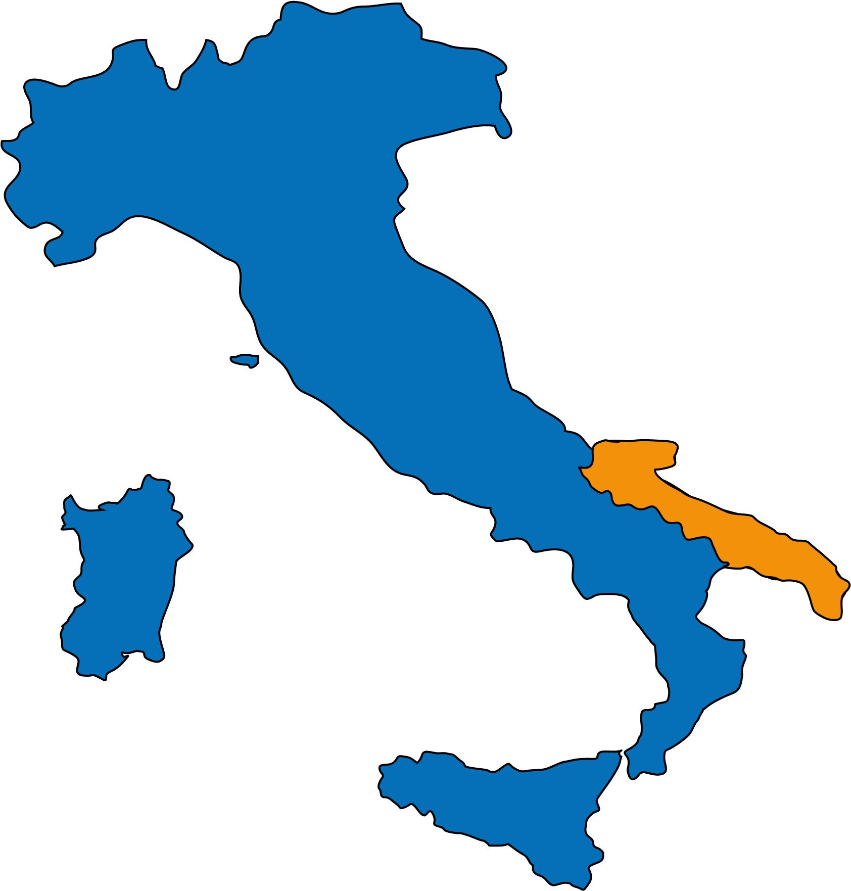 Ar - Net - Map Of Italy Outline Cartoon (1782x1974), Png Download