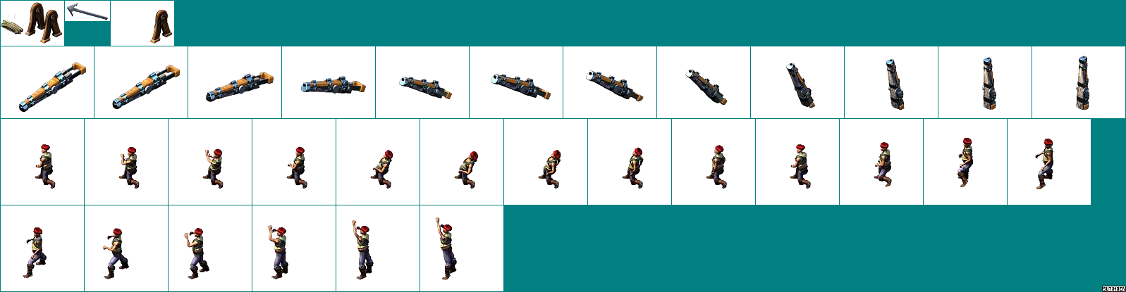 Click For Full Sized Image Harpoon Gun Lv - Cartoon (1597x415), Png Download